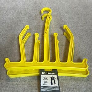 XS Scuba X5 Hanger Yellow Heavy Duty Scuba Diving Gear Drying Rack for Mask Fins